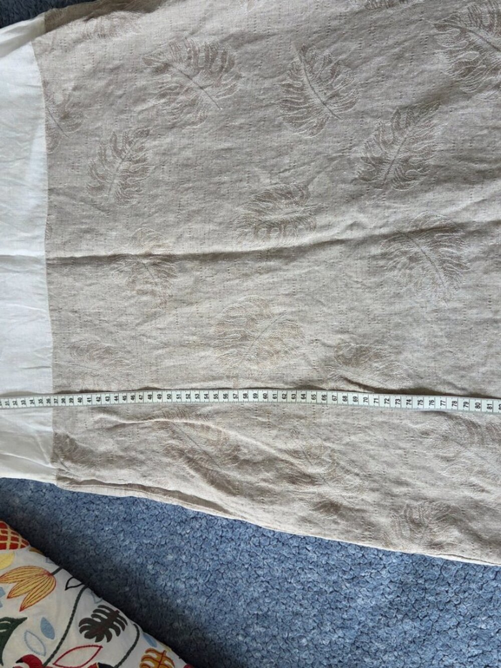 Beautiful Linen White and Beige Dress. Like New - Picture 9 of 10